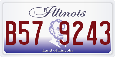 IL license plate B579243