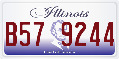 IL license plate B579244
