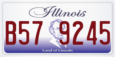 IL license plate B579245