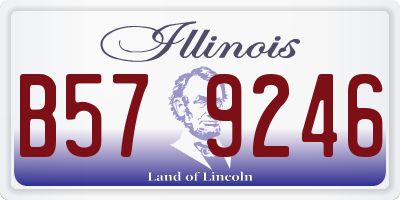 IL license plate B579246