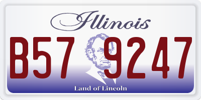 IL license plate B579247
