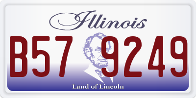 IL license plate B579249