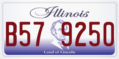 IL license plate B579250