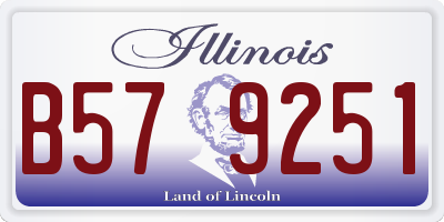 IL license plate B579251