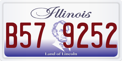 IL license plate B579252