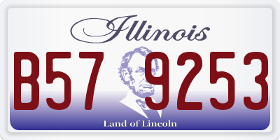 IL license plate B579253