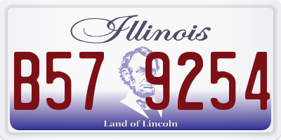 IL license plate B579254