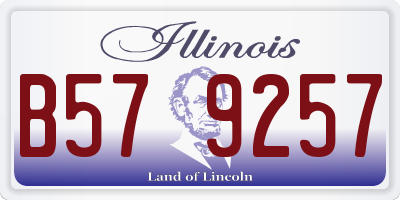 IL license plate B579257