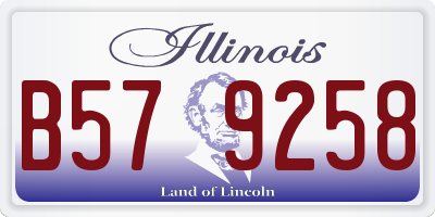 IL license plate B579258