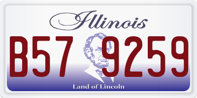 IL license plate B579259