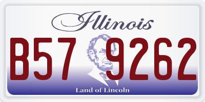IL license plate B579262