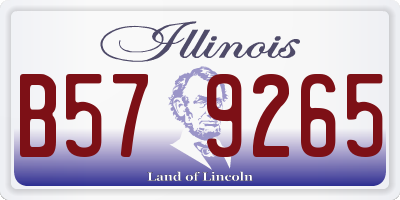 IL license plate B579265