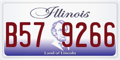 IL license plate B579266