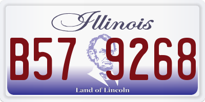 IL license plate B579268