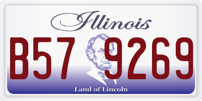 IL license plate B579269