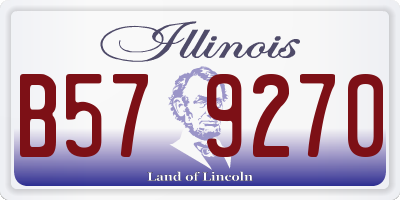 IL license plate B579270