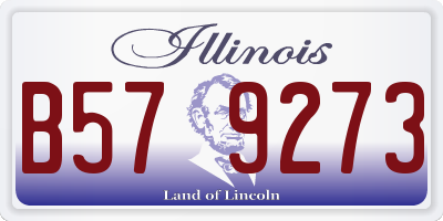 IL license plate B579273