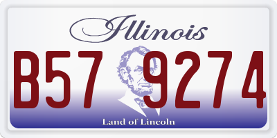 IL license plate B579274