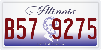 IL license plate B579275