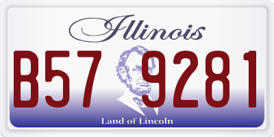 IL license plate B579281