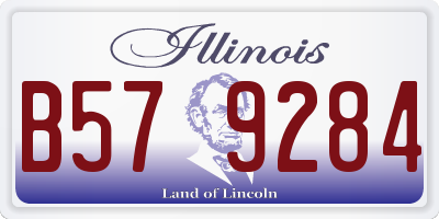 IL license plate B579284