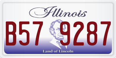 IL license plate B579287