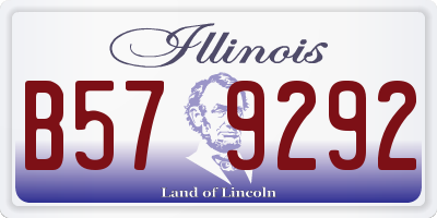 IL license plate B579292
