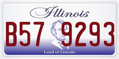 IL license plate B579293
