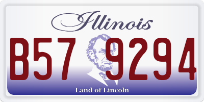 IL license plate B579294