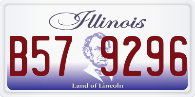 IL license plate B579296