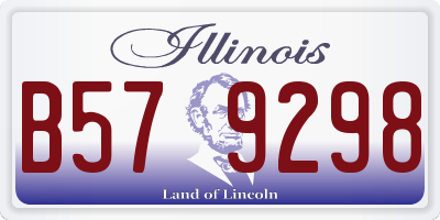 IL license plate B579298