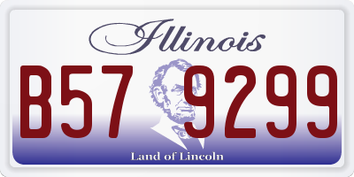IL license plate B579299
