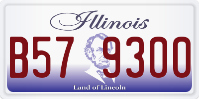 IL license plate B579300