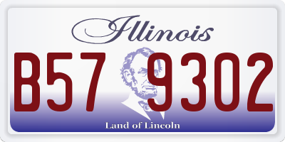 IL license plate B579302