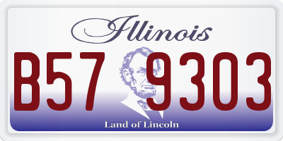 IL license plate B579303