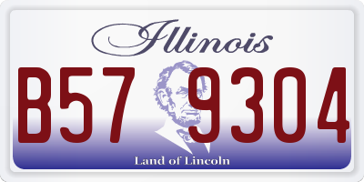 IL license plate B579304