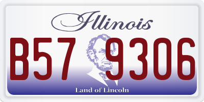 IL license plate B579306