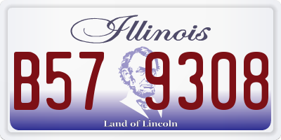 IL license plate B579308