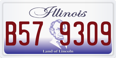 IL license plate B579309