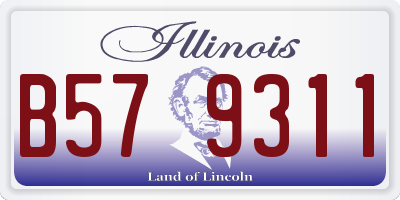 IL license plate B579311