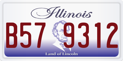 IL license plate B579312