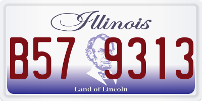 IL license plate B579313