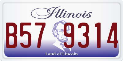 IL license plate B579314