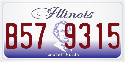 IL license plate B579315