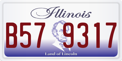 IL license plate B579317