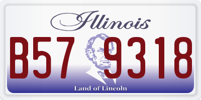 IL license plate B579318