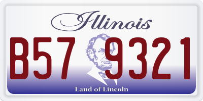 IL license plate B579321