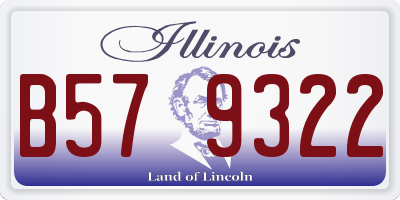 IL license plate B579322