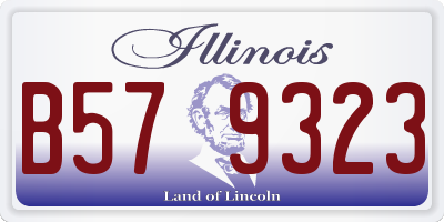 IL license plate B579323