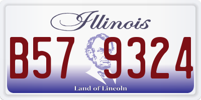 IL license plate B579324